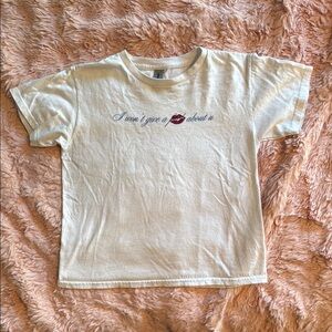 Cream Graphic T-Shirt Sabrina Carpenter Lyric